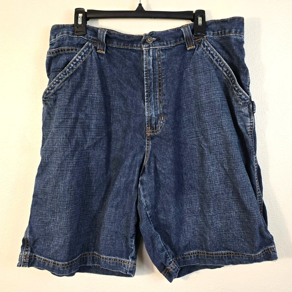 Old Navy Painter Jean Shorts Men's 40 Blue Vintage Carpenter Y2K Loose Casual